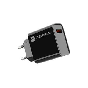 NATEC MAINS CHARGER RIBERA USB-A 18W BLACK 3