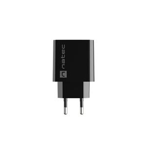 NATEC MAINS CHARGER RIBERA USB-A 18W BLACK 4