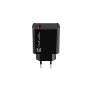 NATEC MAINS CHARGER RIBERA USB-A 18W BLACK 7