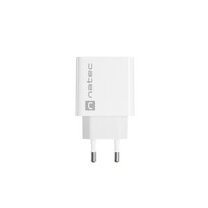 NATEC NETWORK CHARGER RIBERA USB-A 18W WHITE 3