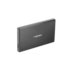 NATEC RHINO GO enclosure USB 3.0 for 2.5'' SATA HDD /SSD, black Aluminum