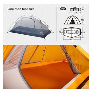 Naturehike cycling tent Ultralight 1 NH18A095-D-orange 5