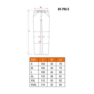 NEO tools 81-792-S protective trousers Yellow