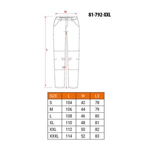 NEO tools 81-792-XXL protective trousers Yellow