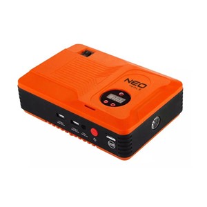 Neo Tools Jumpstarter starting device, 14Ah power bank, 3.5 bar compressor, flashlight