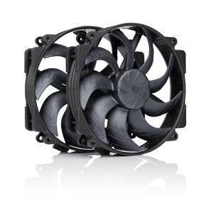 NF-A14x25r G2 PWM Sx2-PP chromax.black - dual fan set, black