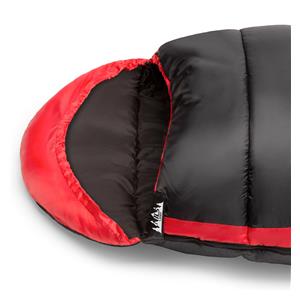 NILS CAMP NC2012 sleeping bag Black and red 10