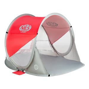 NILS CAMP self-folding beach tent NC3142 Red-grey