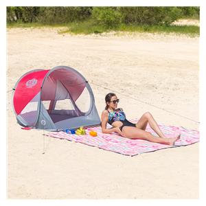 NILS CAMP self-folding beach tent NC3142 Red-grey 11