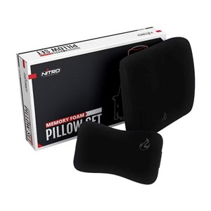 Nitro Concepts Memory Foam Pillow Set Black /Black - foam cushion set