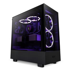 NZXT H5 Elite Midi Tower Black, Transparent