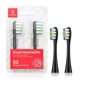 Oclean Plaque Control two attachments for electric toothbrush black