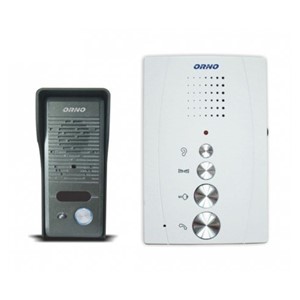 ORNO DOOR COMMUNICATION SET, SINGLE-FAMILY HEADPHONELESS, WHITE, ELUVIO &&