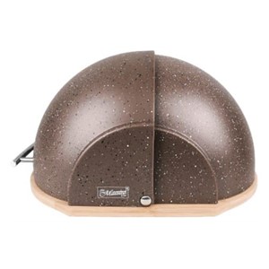 Oval bread bin MR-1678G-BROWN MAESTRO