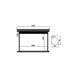 Overmax Automatic Screen 120 - suspended projector screen 5