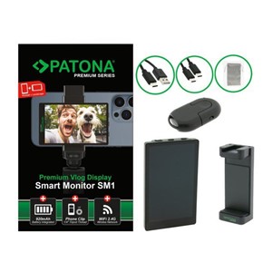 PATONA 4199 camera monitor 10.1 cm (3.97) Black 480 x 800 pixels Touchscreen