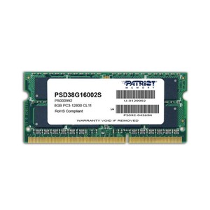 Patriot Memory 8GB PC3-12800 memory module 1 x 8 GB DDR3 1600 MHz
