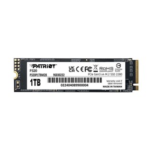 Patriot P320 1TB M.2 NVMe SSD PCIe Gen 3 x4
