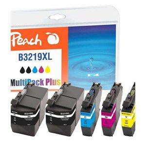 Peach Combi Pack Plus, compatible with Brother LC-3219XL
