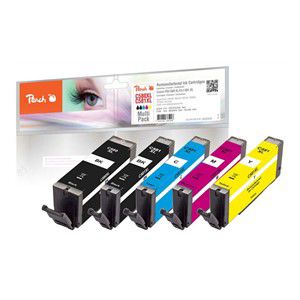 Peach PI100-378 ink cartridge 5 pc(s) Compatible High (XL) Yield Black, Cyan, Magenta, Yellow