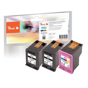 Peach PI300-1046 ink cartridge 3 pc(s) Compatible Standard Yield Black, Cyan, Magenta, Yellow