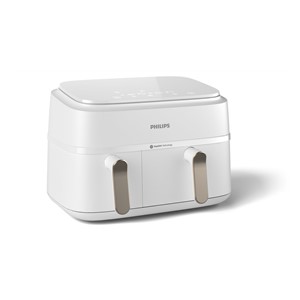 Philips 3000 series NA353 /10 fryer Double 9 L Stand-alone 2750 W Hot air fryer Silver, White