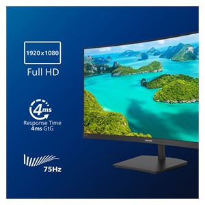 Philips E Line 241E1SCA /00 computer monitor 59.9 cm (23.6) 1920 x 1080 pixels Full HD LCD Black