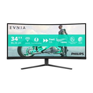 Philips Evnia 34M2C3500L /00 computer monitor 86.4 cm (34) 3440 x 1440 pixels Wide Quad HD LCD Black