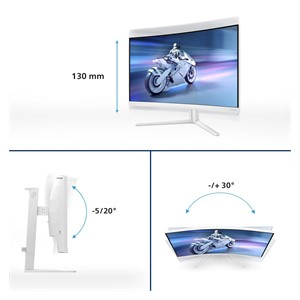 Philips Evnia 5000 32M2C5501 /00 computer monitor 80 cm (31.5) 2560 x 1440 pixels Quad HD LCD White