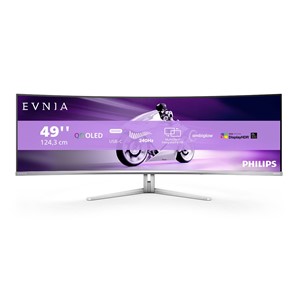 Philips Evnia 8000 49M2C8900 /00 computer monitor 124.2 cm (48.9) 5120 x 1440 pixels Dual QHD QD-OLED White