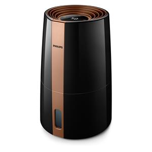 Philips | HU3918/10 | Humidifier | 25 W | Water tank capacity 3 L | Suitable for rooms up to 45 m2 | NanoCloud evaporation | Humidification capacity 300 ml/hr | Black