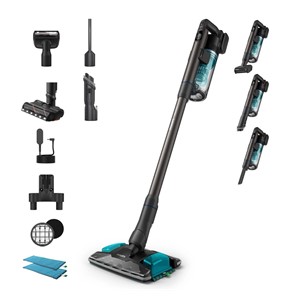 Philips XC8155 /01 stick vacuum /electric broom 2-in-1 stick vacuum Battery Dry&wet Bagless 0.6 L Blue