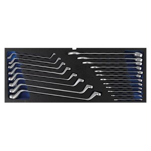 BGS Pjenasti ulošci za BGS 3312: set dvostruko okastih, okasto viličastih ključeva | 20-dijelni