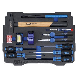 BGS Pjenasti ulošci za BGS BOXSYS1 i 2: set čekića, kliješta i odvijača | 12-dijelni