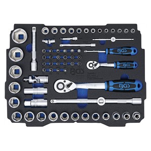 BGS Pjenasti ulošci za BGS BOXSYS1 i 2: Set umetnih ključeva | 6,3 mm (1 /4) /12,5 mm (1 /2) | BGS systainer® | 65-dijelni