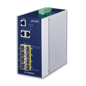 PLANET IGS-10080MFT network switch Managed Gigabit Ethernet (10 /100 /1000) Blue, White