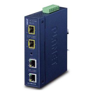 PLANET Industrial 2-Port network media converter Blue