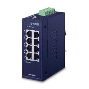PLANET ISW-800T network switch Unmanaged L2 Fast Ethernet (10 /100) Blue