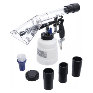 BGS Pneumatski pištolj za čišćenje s četkom i usisnim nastavkom | 7-dijelni