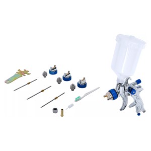 BGS Pneumatski sprej-pištolj za bojanje | s 3 mlaznice za prskanje | 1,4 - 1,7 - 2,0 mm