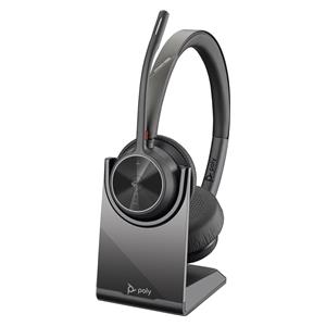 Poly Voyager 4320 UC Stereo USB-A Headset +BT700 USB-A Adapter +Charging Stand