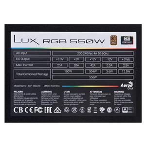 Power supply Aerocool Lux RGB 550M 550 W Black 6