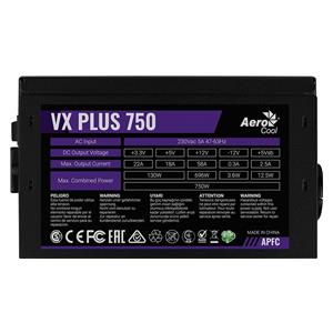 POWER SUPPLY AEROCOOL PGS VX-750PLUS 750W 80+ BOX 5