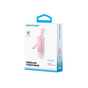 Powerbank Vention 20W USB-C Lightning 5000mAh PINK