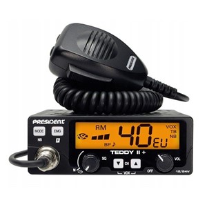 President Teddy II+ AM /FM CB radio Black