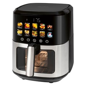 ProfiCook PC-FR 1286 H fryer Single 6.5 L Stand-alone 1700 W Hot air fryer Black, Stainless steel
