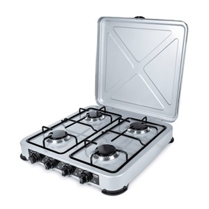 PROMIS KG400 Four-burner gas stove silver