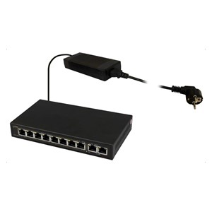 PULSAR SG108 network switch Gigabit Ethernet (10 /100 /1000) Power over Ethernet (PoE) Black
