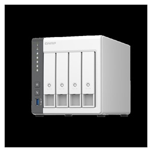 QNAP NAS server for 4 disks, 4GB RAM, 2.5Gb network