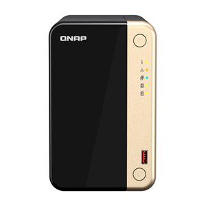 QNAP TS-264 NAS Tower Intel® Celeron® N5095 8 GB 0 TB QNAP QTS Black, Gold